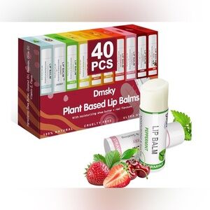 40-Pack Plant Based Lip Balms!! BRAND NEW & SEALED! Perfect for Buyer Gifts